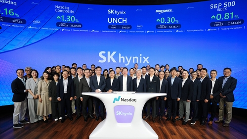 SK하이닉스 나스닥 상장 오프닝 벨 현장