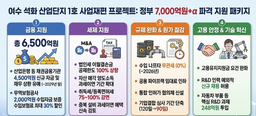 여수 석화 산업단지 사업재편 정부지원