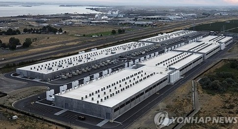 미국 오리건주의 아마존 웹 서비스 데이터 센터