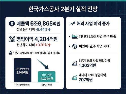 한국가스공사 2분기 실적 전망