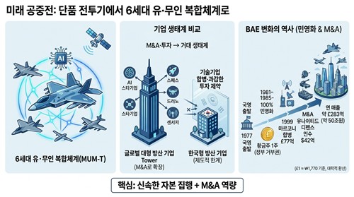 미래 공중전 패러다임과 英 BAE 시스템스 성장 사례