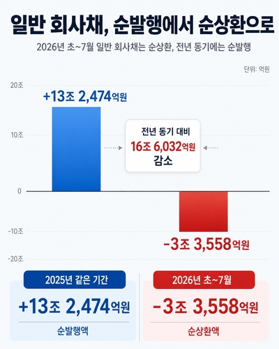 올해 일반 회사채 순상환으로 전환