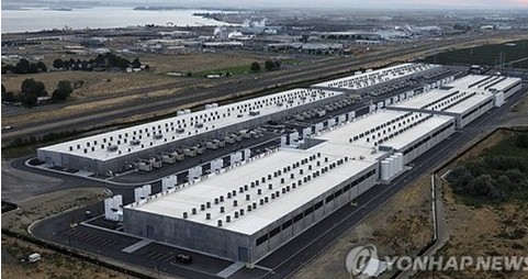미국 오리건주의 아마존 웹 서비스 데이터센터