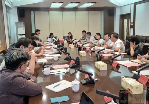 중국 푸젠성 사회과학원에서 열린 '한국 중국문제 전문가대표단 교류 좌담회' 현장.