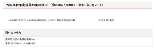 일본 외환시장 개입 결과
