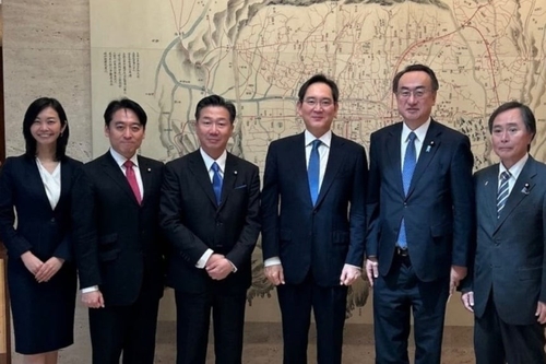 일본 참의원 대표단과 회동한 이재용 삼성전자 회장