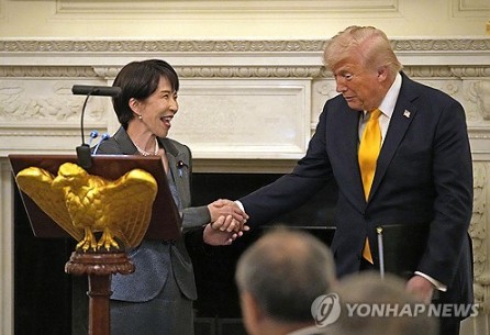 지난 3월 워싱턴에서 만난 다카이치 총리와 트럼프 대통령