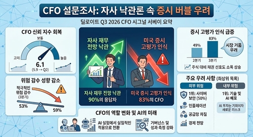 딜로이트 CFO 설문조사 결과