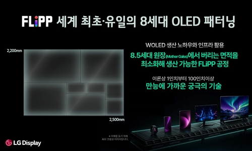 세계 최초, 유일 8세대 OLED 패터닝 FLiPP
