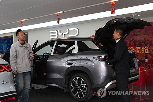 중국 BYD의 하이브리드 차량