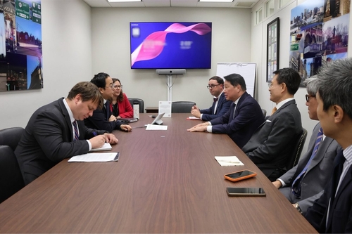 앤디 김 미 상원의원과 만난 최태원 SK그룹 회장
