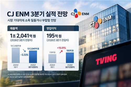 CJ ENM 2026년 3분기 실적 전망