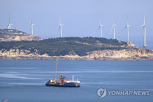 중국 푸젠성 핑탄 전경.