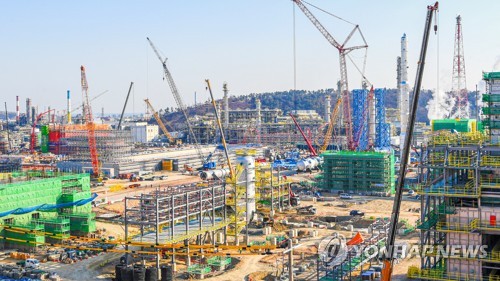 에쓰오일, 샤힌 프로젝트 공사 현장