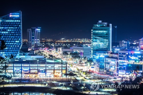 한국전력 등 에너지 공기업 집적된 광주전남 공동혁신도시 야경
