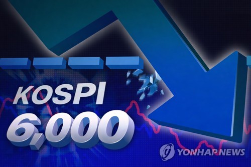 코스피 6,000 깨져 (PG)