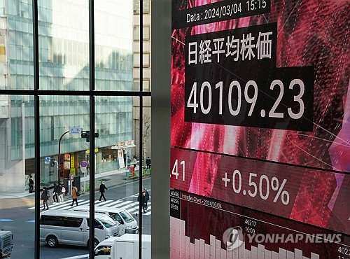 "닛케이 지수, 올해 말 4만~4만2천 전망" 응답 최다_문정현