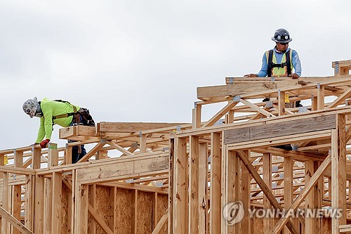 미국 주택 건설 현장