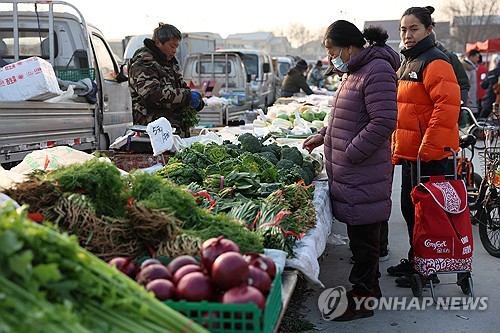 中 1월 CPI 전년비 0.8%↓…4개월째 하락에 디플레 우려(상보)_문정현