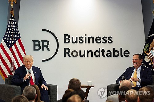 트럼프, 경기 침체 우려 속 CEO들과 회동…"관세 긍정적"_강수지