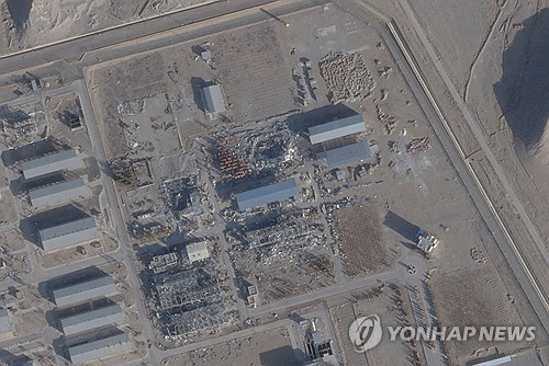 이란 이스파한 핵 시설 위성사진