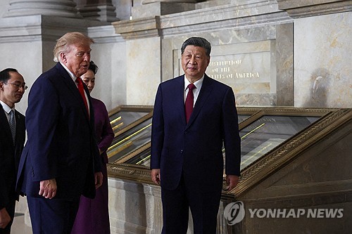 도널드 트럼프 미국 대통령(왼쪽), 시진핑 중국 국가주석