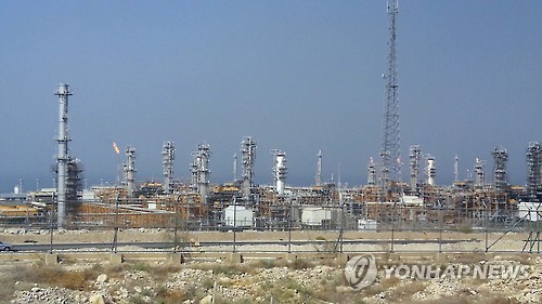 이란 남부 파르스 가스전 정제시설