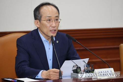 (서울=연합뉴스) 김승두 기자 = 추경호 부총리 겸 기획재정부 장관이 23일 정부서울청사에서 열린 제2차 비상경제장관회의를 주재하고 있다. 2022.6.23 kimsdoo@yna.co.kr