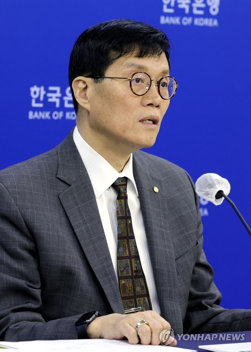(서울=연합뉴스) 이창용 한국은행 총재가 11일 서울 중구 한국은행에서 4월 금융통화위원회 금리 결정에 대한 기자간담회를 하고 있다. 2023.4.11 [사진공동취재단] photo@yna.co.kr