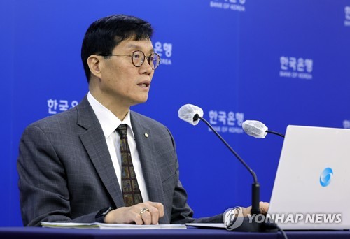 (서울=연합뉴스) 이창용 한국은행 총재가 11일 서울 중구 한국은행에서 4월 금융통화위원회 금리 결정에 대한 기자간담회를 하고 있다. 2023.4.11 [사진공동취재단] photo@yna.co.kr