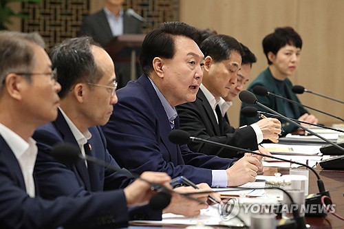 (서울=연합뉴스) 임헌정 기자 = 윤석열 대통령이 31일 서울 용산 대통령실 청사에서 열린 제19차 비상경제민생회의에서 발언하고 있다. 2023.8.31 [대통령실통신사진기자단] kane@yna.co.kr