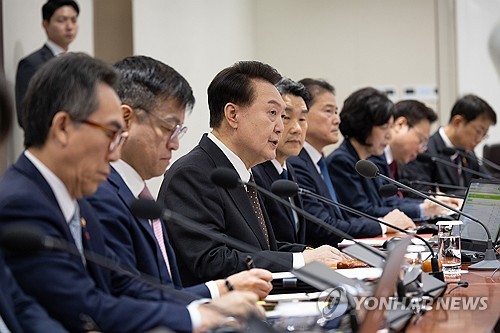 국무회의 발언하는 윤석열 대통령