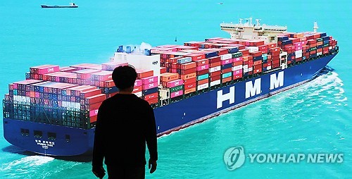 HMM 본사에 설치된 스크린 영상