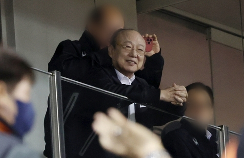 3월29일 대전한화생명이글스파크에 방문한 김승연 한화그룹 회장