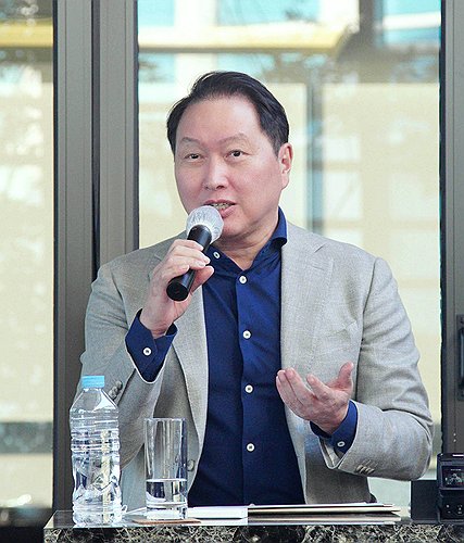 기자간담회 하는 최태원 대한상의 회장