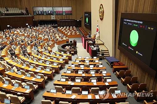'전국민 1인당 25만원' 민생지원법, 野 단독 국회 본회의 통과_한종화