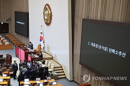 '尹 탄핵안' 폐기…국민의힘 표결 보이콧에 '투표불성립'(종합)_한종화