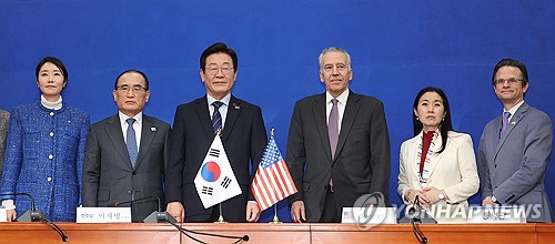 필립 골드버그 주한미국대사 만난 이재명 대표