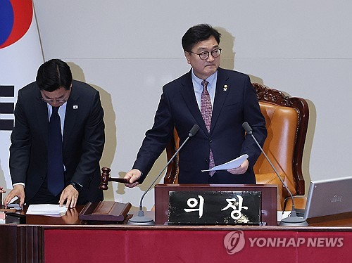 국회, 최상목 면직 처리로 탄핵소추안 표결 중지(종합)_정지서