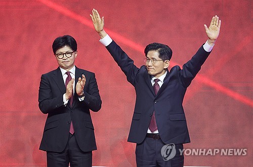 국민의힘 대선 후보에 '56.53% 득표' 김문수…한동훈 43.47%(종합2보)_온다예