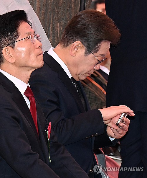 이재명 "국힘 후보는 어디 가고…거대 기득권과 싸우고 있어"_황남경