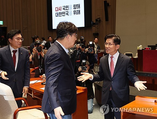 김문수 "대선 국면서 원내대표 선출 부적절"_온다예