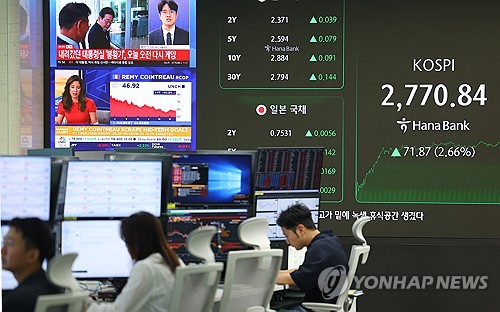 코스피 5,000시대를 향한 첫 걸음, 코스피 2,770선 마감