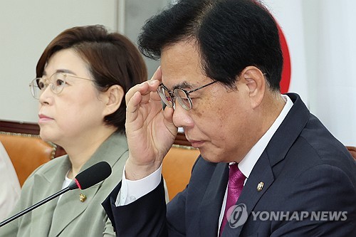 비대위회의 주재하는 송언석 비대위원장