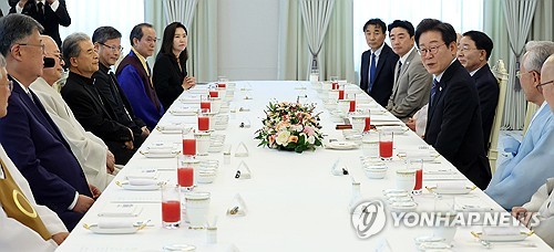 이재명 대통령, 종교지도자 초청 오찬