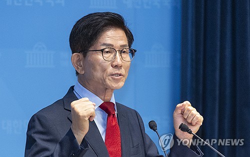당 대표 선거 비전ㆍ공약 발표하는 김문수 후보