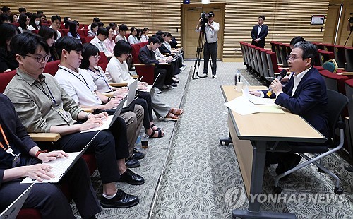 김용범 정책실장 기자간담회