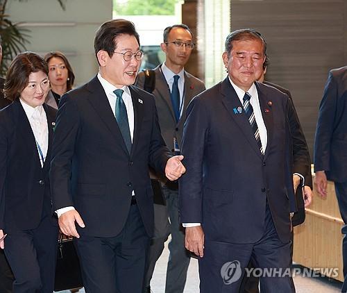 이재명 대통령과 이시바 시게루 총리