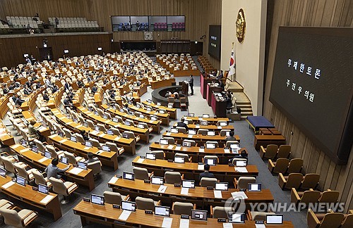 송언석 "25일 본회의 상정 모든 법안에 필리버스터 대응"(종합)_황남경