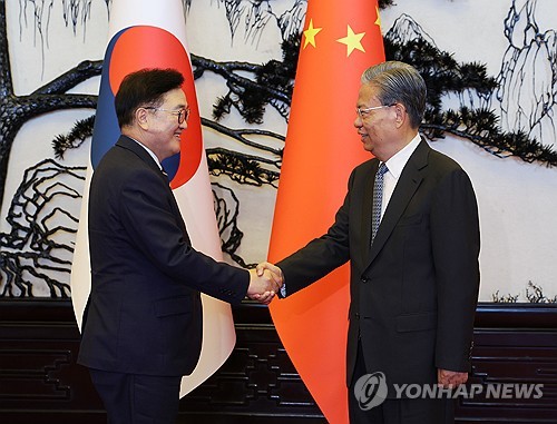 우원식, 中 전인대 상무위원장 만나…"전략적 협력 발전 기원"_온다예